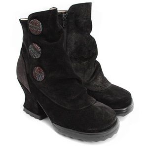 Fluevog suede ankle boots